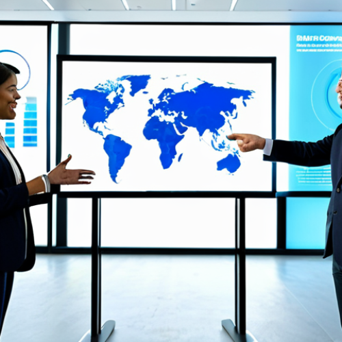 Home 11 A diverse group of professional adults, including men and women of various ethnicities, in a bright, modern meeting room. They are all fully clothed in modest, professional business attire, such as blazers, blouses, and dress shirts. They are gathered around a large interactive holographic display or a transparent digital screen, which shows abstract visualizations of data streams and ethical AI principles like "Fairness" and "Transparency." Some individuals are pointing at the screen, engaged in an earnest discussion. The room is clean, well-lit, and features contemporary furniture, symbolizing collaboration on AI ethics. Professional photography, high-resolution, sharp focus, natural lighting, perfect anatomy, correct proportions, natural pose, well-formed hands, proper finger count, natural body proportions. safe for work, appropriate content, fully clothed, professional dress, family-friendly.