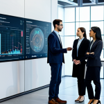 A diverse group of five professionals, two men and three women of various ethnicities, are engaged in a serious yet collaborative discussion around a large, transparent holographic display in a modern AI research lab. The display shows complex, interconnected data visualizations that represent algorithmic processes and data flows, emphasizing fairness and bias mitigation. They are pointing at the visualizations, suggesting analysis and problem-solving. All subjects are in modest business casual attire and professional dress. The lab is clean, well-lit with soft ambient lighting, and features subtle technological accents in the background. The atmosphere conveys a sense of ethical responsibility and teamwork. fully clothed, appropriate attire, safe for work, perfect anatomy, correct proportions, natural pose, professional photography, high quality, professional, family-friendly, well-formed hands, proper finger count, natural body proportions.