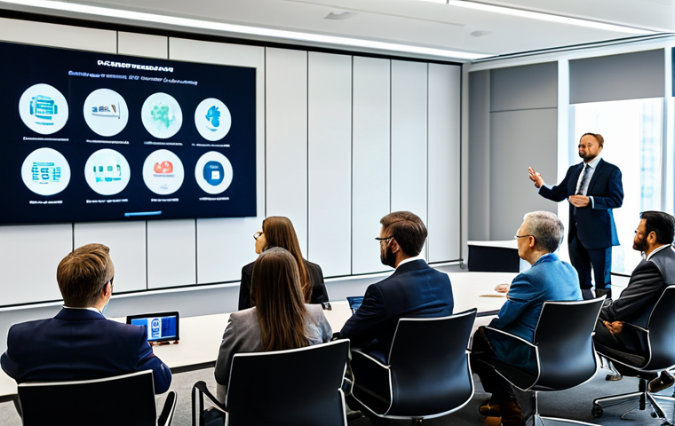 **
"A diverse group of fully clothed people – citizens, experts, and government officials – are engaged in a constructive discussion at an AI ethics forum, appropriate content, safe for work. The setting is a modern conference room with large screens displaying informative graphics. Everyone is wearing professional or modest attire. Perfect anatomy, correct proportions, well-formed hands, natural pose, professional photography, high quality, family-friendly."
**