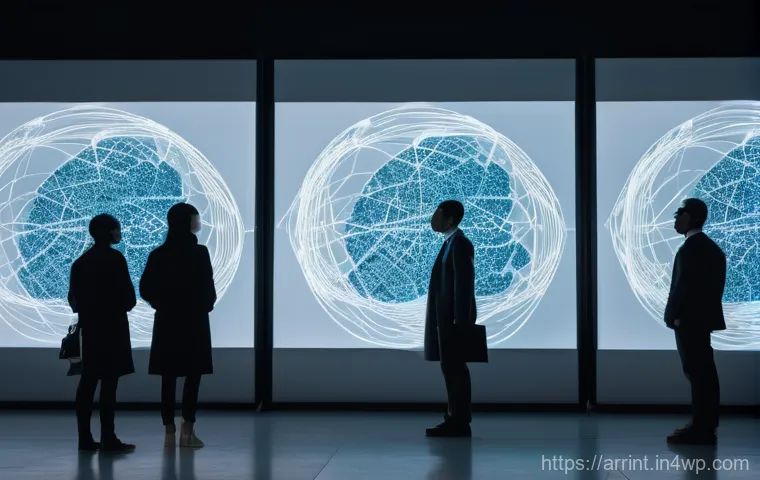 AI 윤리와 시민의 역할에 대한 탐구 - **Prompt for "AI and Ethical Responsibility / Human-Centered AI":**
    A diverse group of individua...